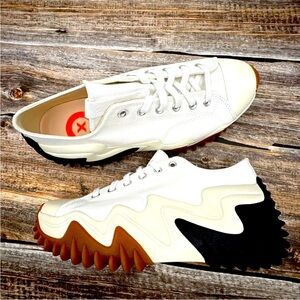 Converse Run Star Motion CX Platform Shoe Sneakers 172896C White Black M 9.5 W11